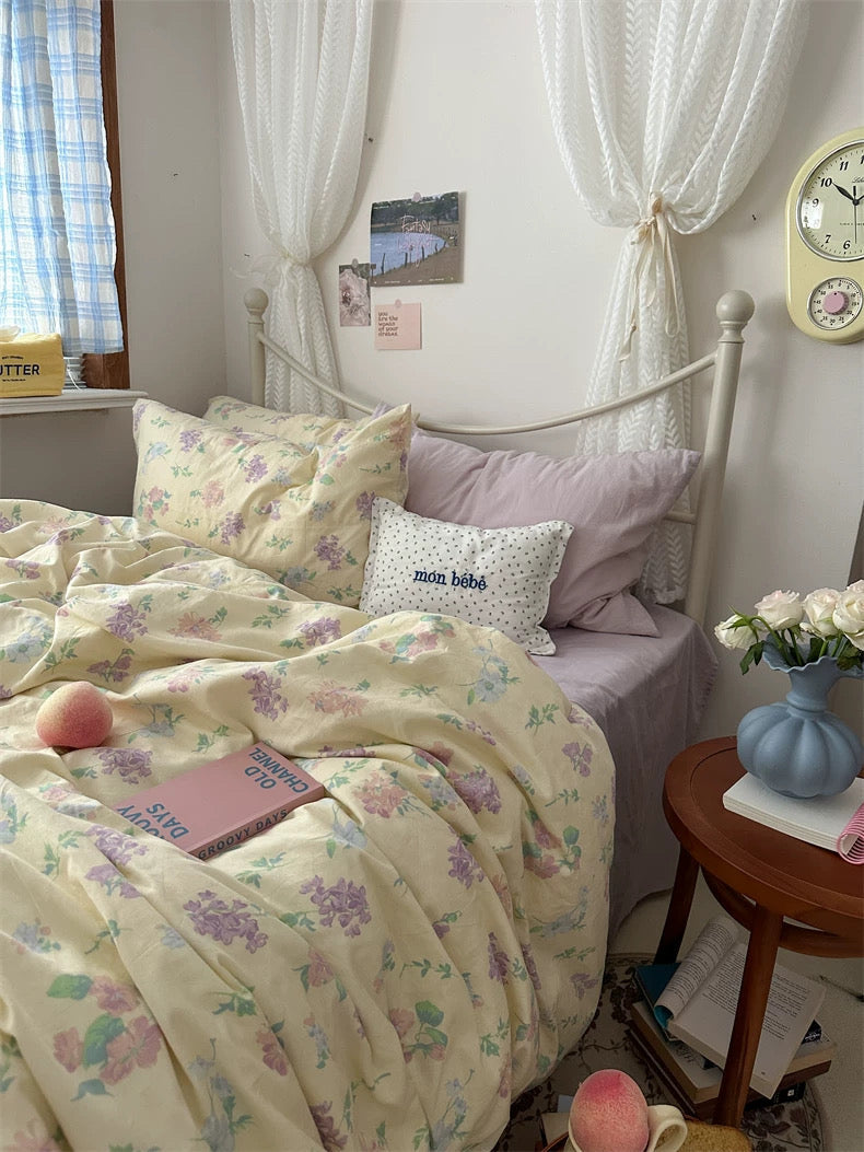 Grandmillennial Aesthetic Floral Duvet Cover Set