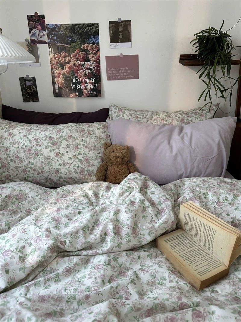 Shabby Chic Floral Duvet Cover Set
