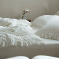 Fringe Duvet Cover Set – Cotton Gauze Bedding