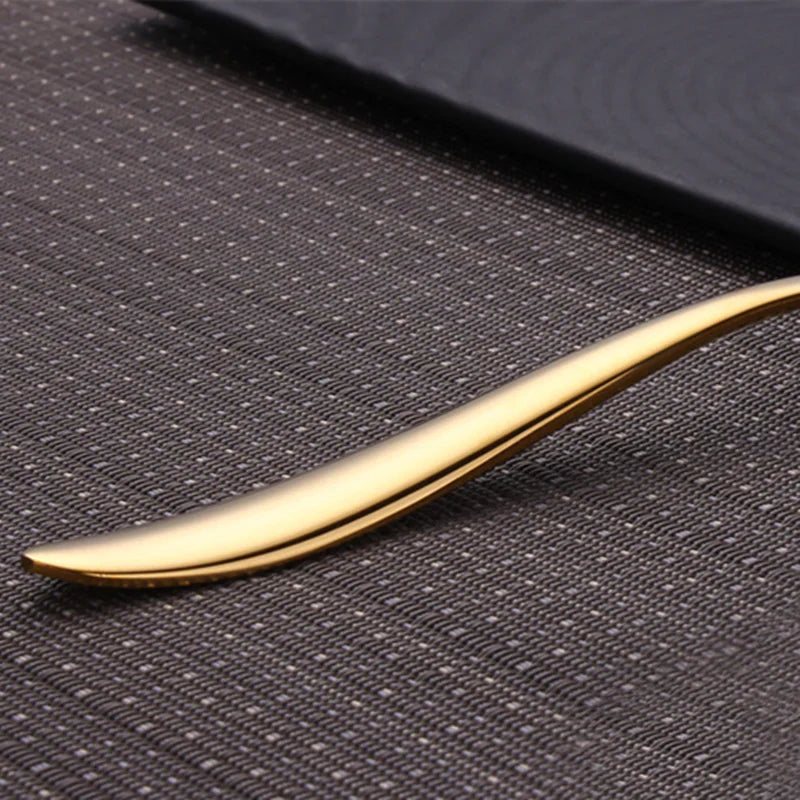 Valente Gold Silverware Set – Brushed Flatware