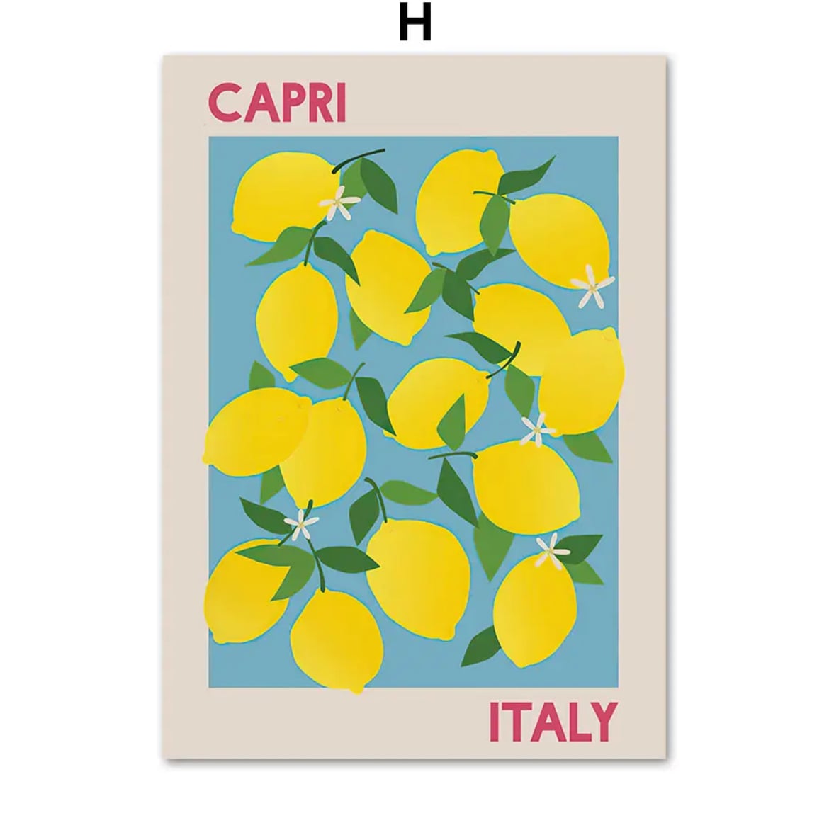 Abstract Art Prints Capri