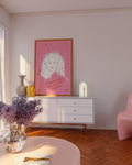 Feminine Pink Art Poster