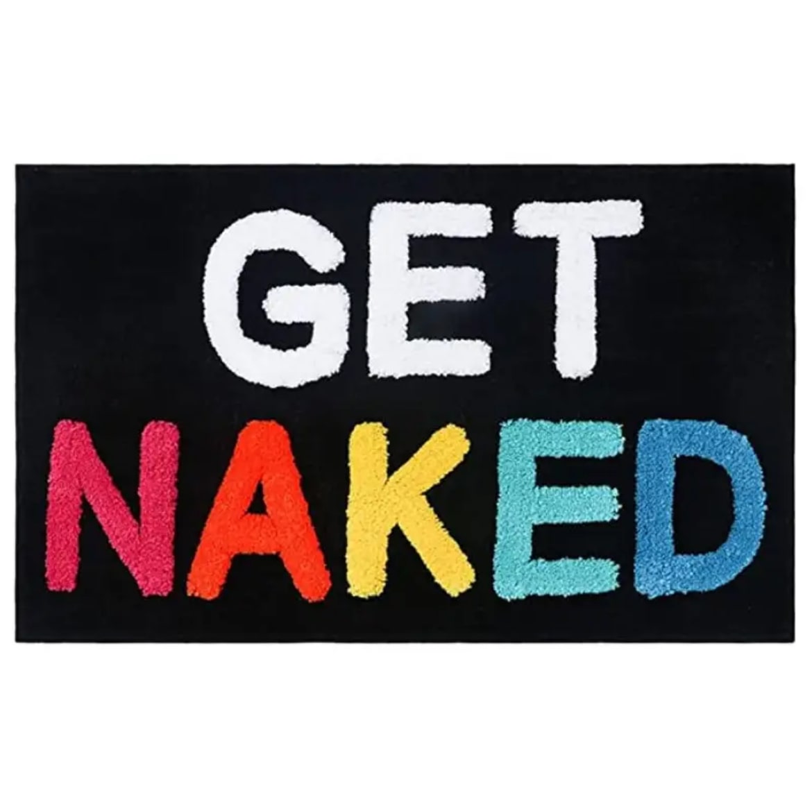 Get Naked Bath Rug Black