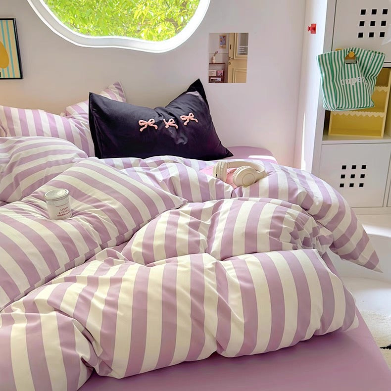 Yellow Polka Dot Bedding Set