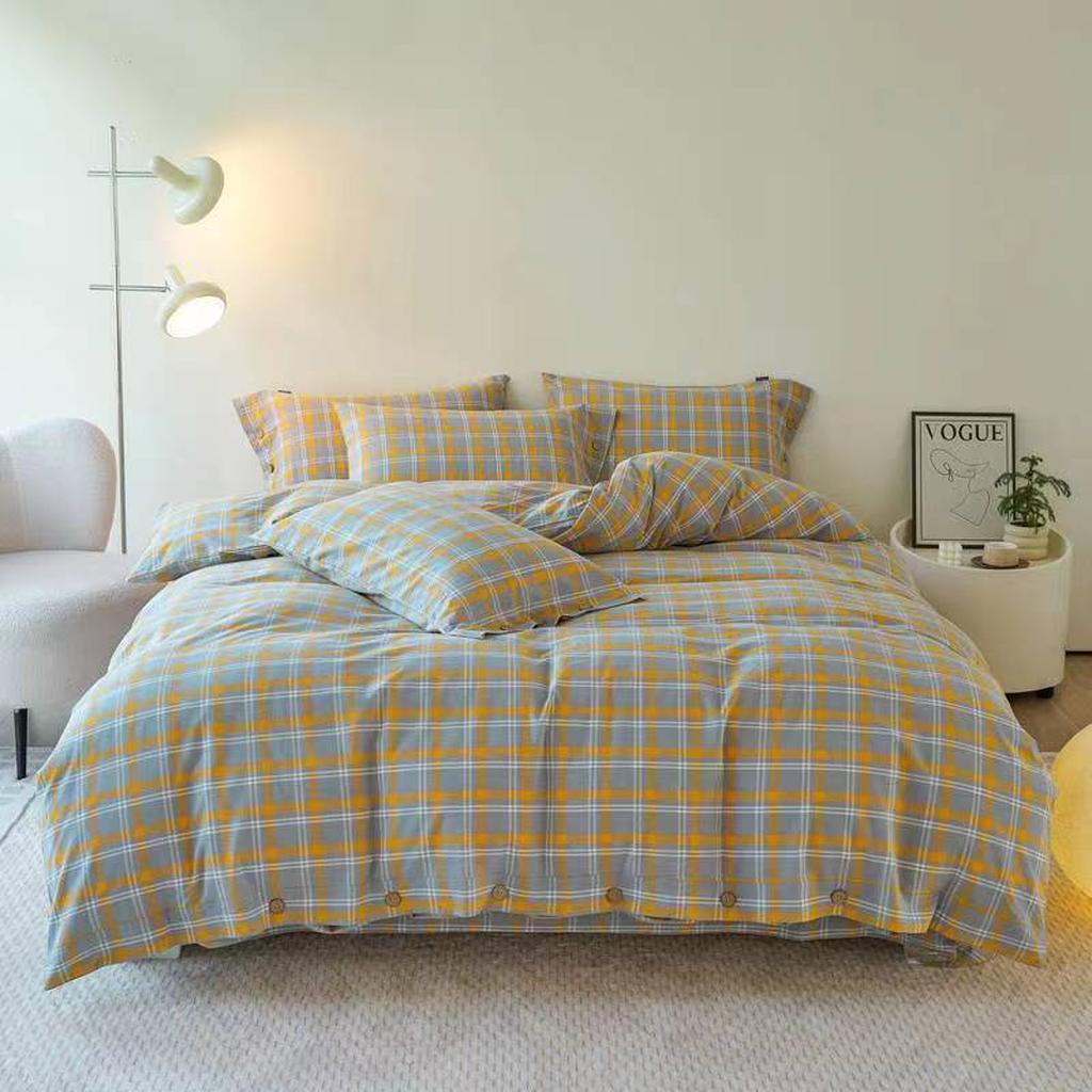 Gingham Bedding Set - Pink