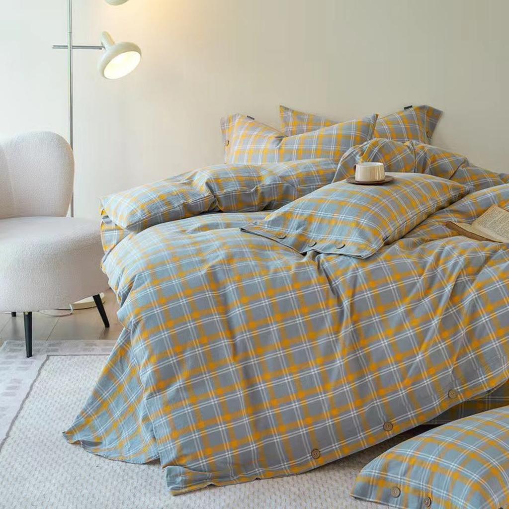 Gingham Bedding Set - Pink