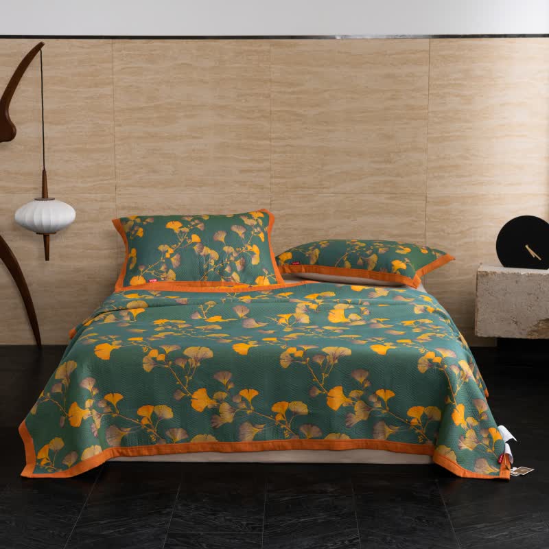 Ginkgo Cotton Quilt – Eco-Friendly & Reversible