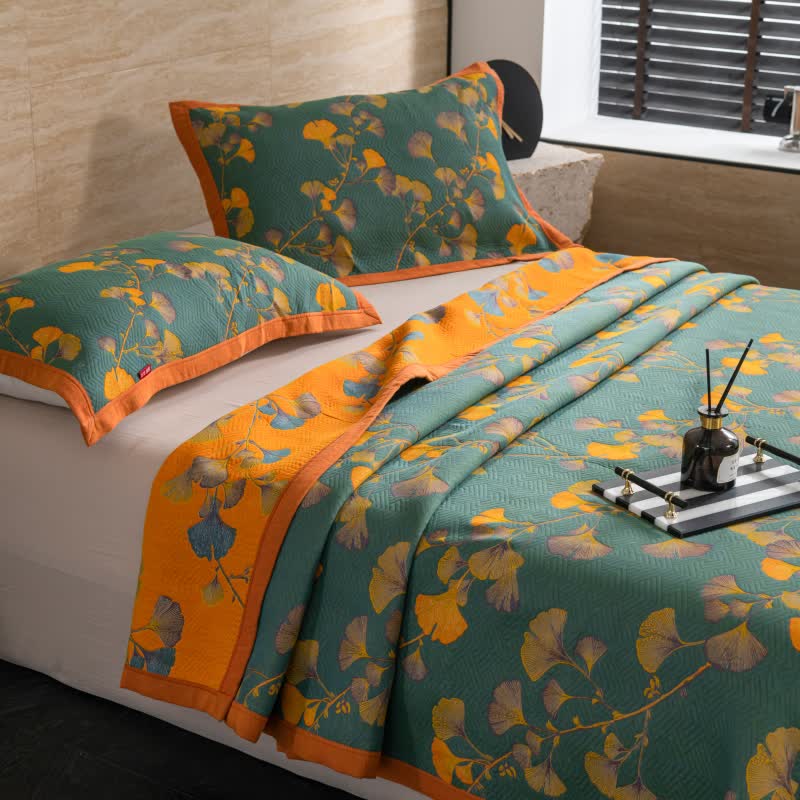 Ginkgo Cotton Quilt – Eco-Friendly & Reversible