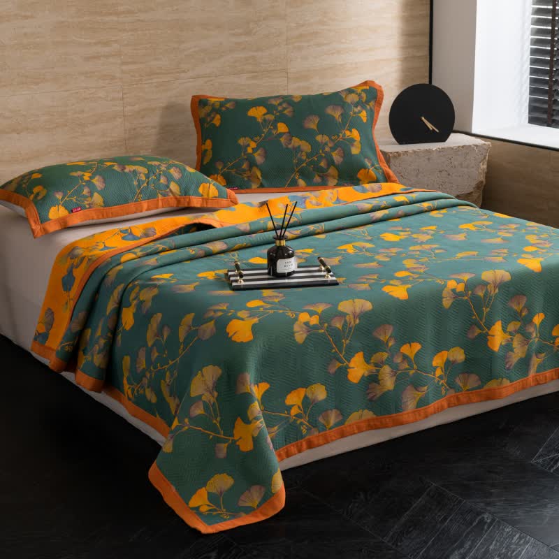 Ginkgo Cotton Quilt – Eco-Friendly & Reversible