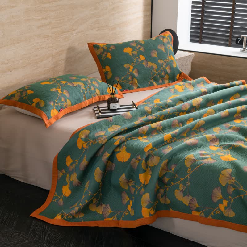 Ginkgo Cotton Quilt – Eco-Friendly & Reversible