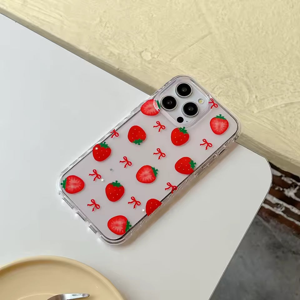 Strawberry Bow iPhone Case