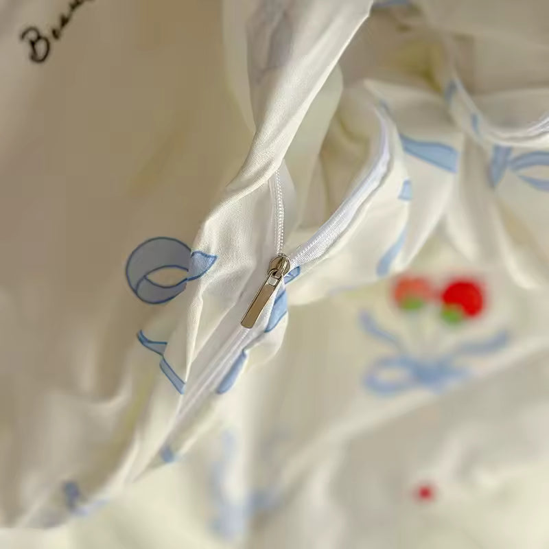 Coquette Strawberry Bow Bedding Set
