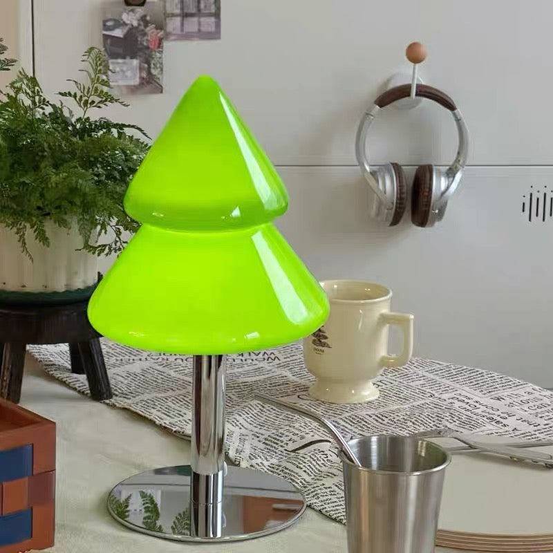 Christmas Tree Glass Table Lamp