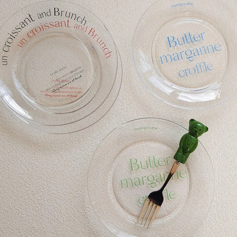 Brunch Clear Glass Plate