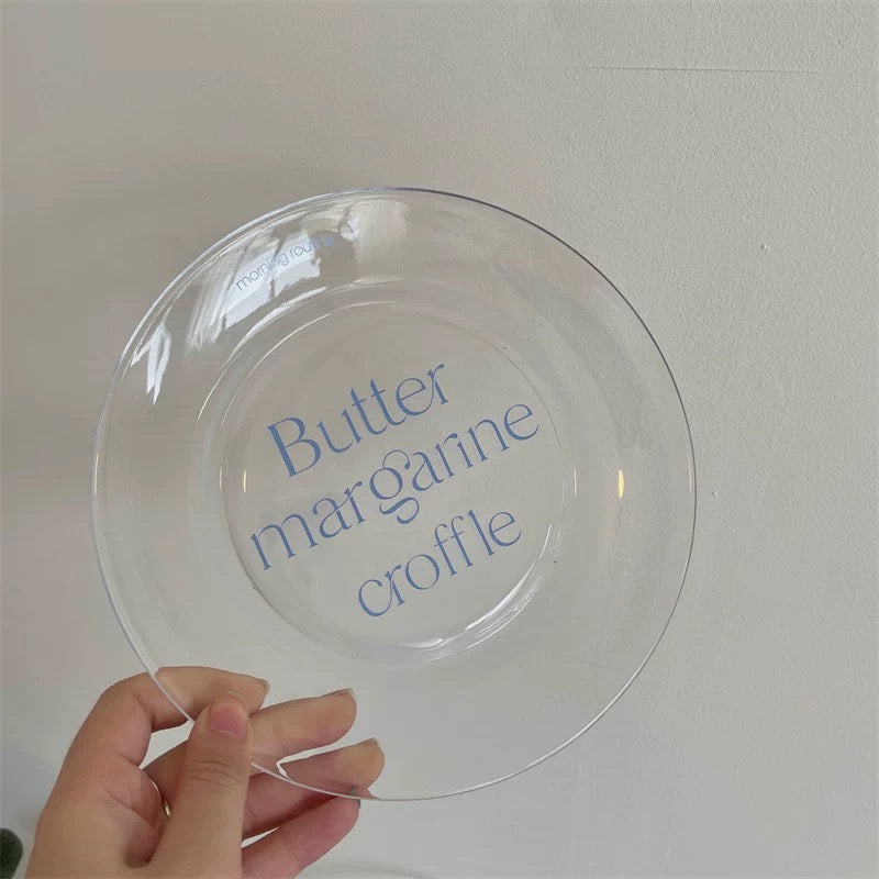 Brunch Clear Glass Plate