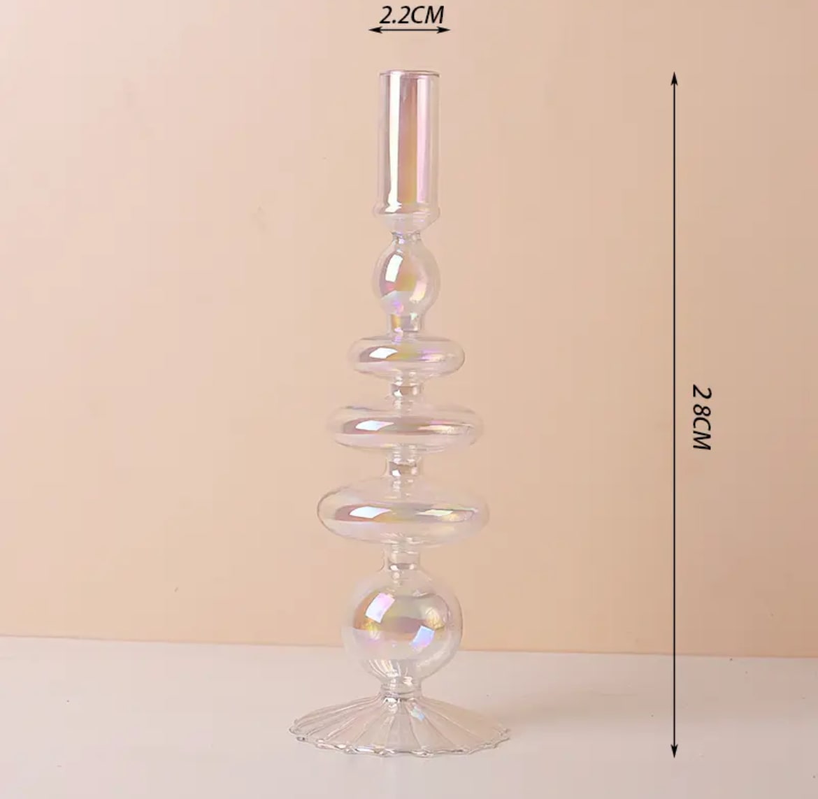 Taper Glass Candlestick Holder 7