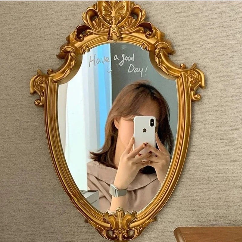 Golden Reflection Mirror and Tray Shield