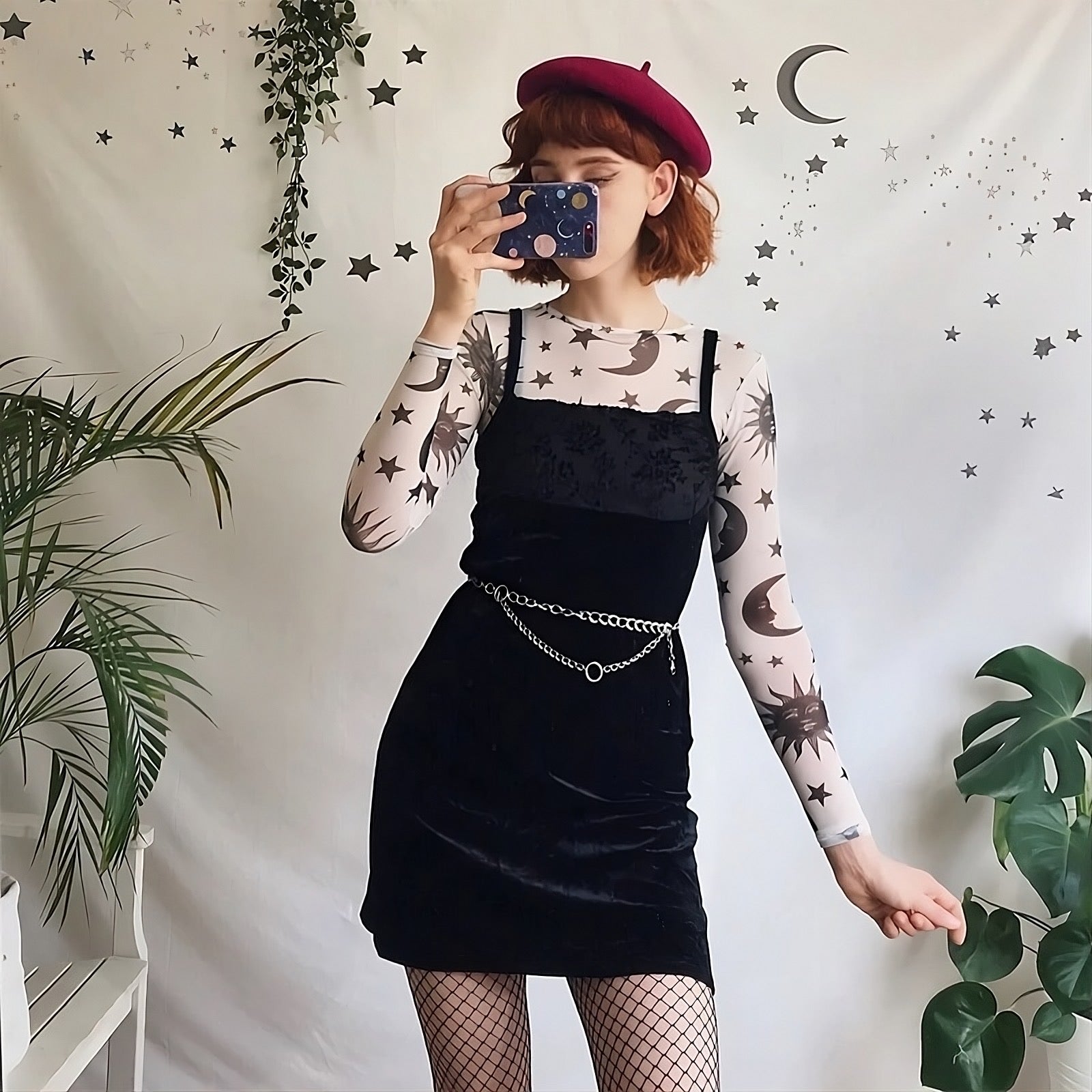 Sun and Moon Crop Top White