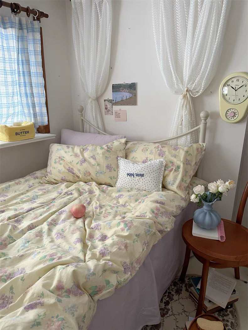 Grandmillennial Aesthetic Floral Duvet Cover Set