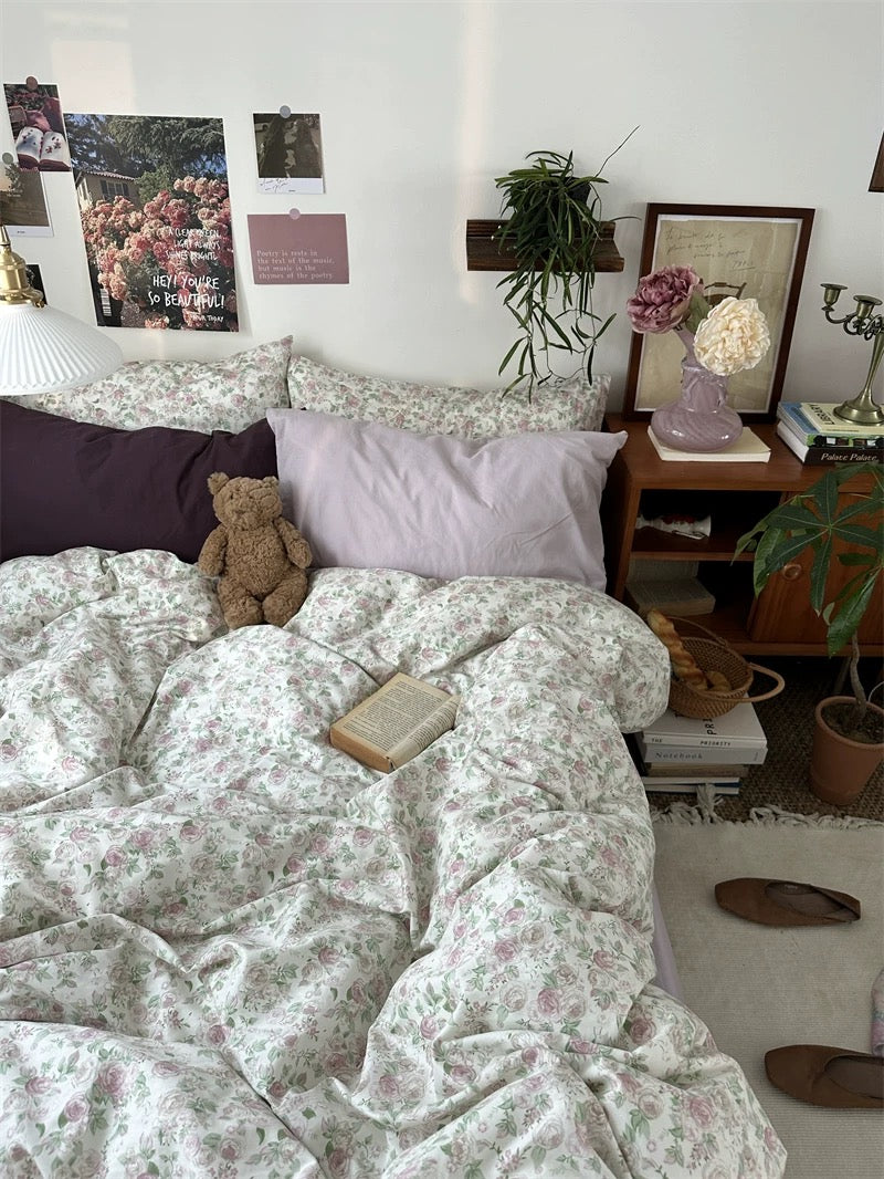 Shabby Chic Floral Duvet Cover Set
