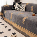 Savannah Tiger Chenille Sofa Cover