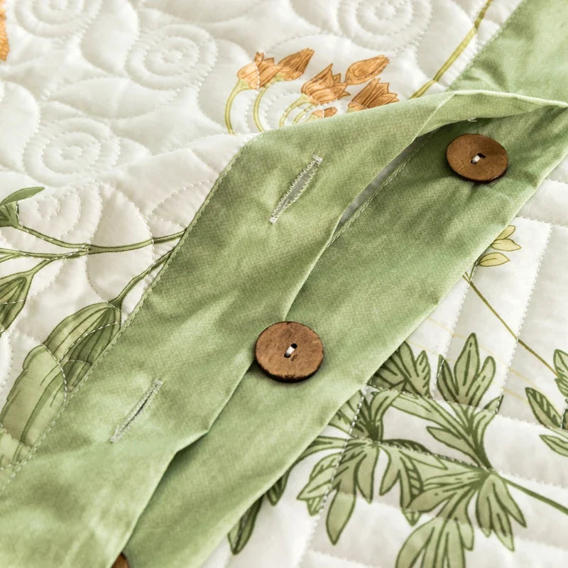 Floral Quilted Bedspread