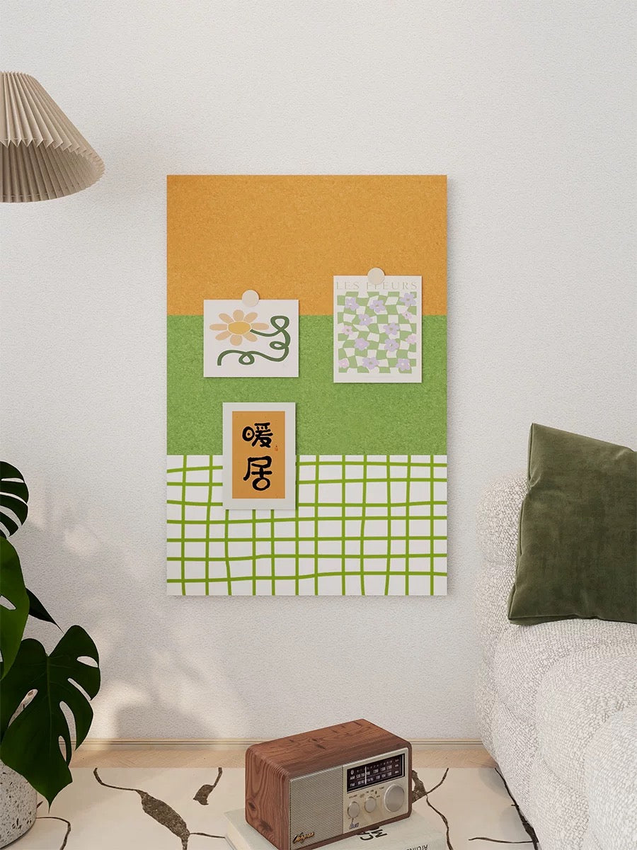 Checkered Felt Pin Board