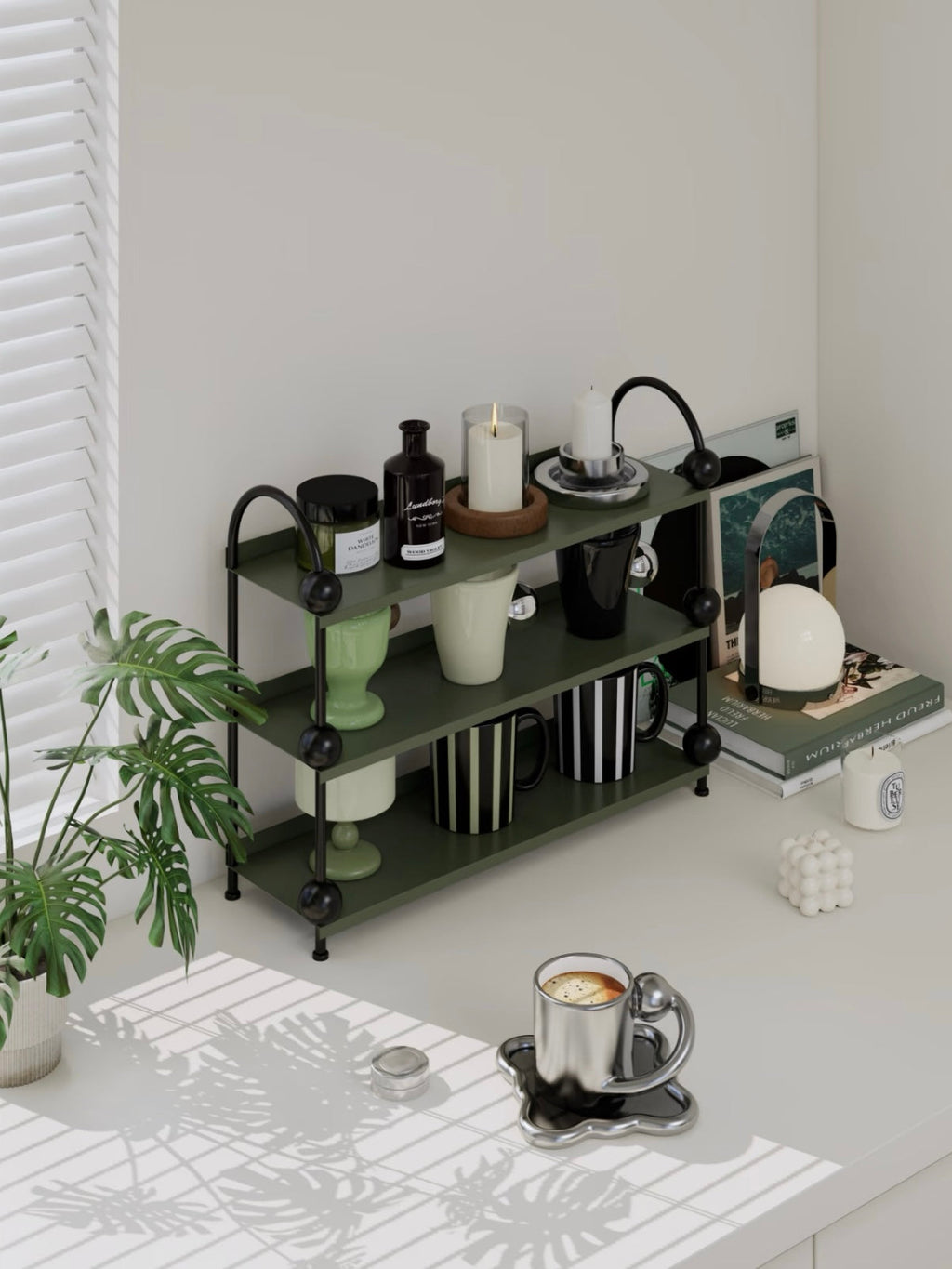 Pastel Perfume Display Shelf