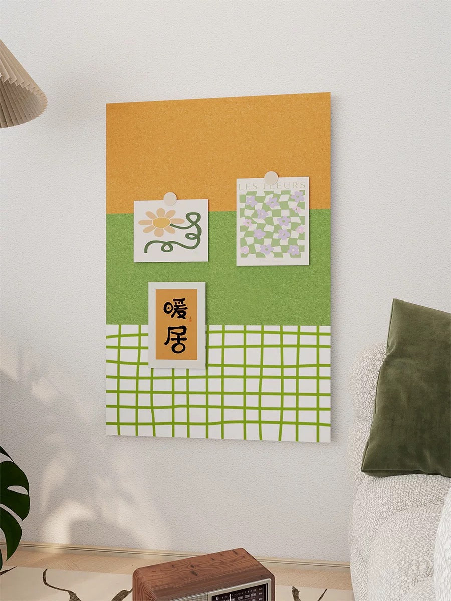 Checkered Felt Pin Board
