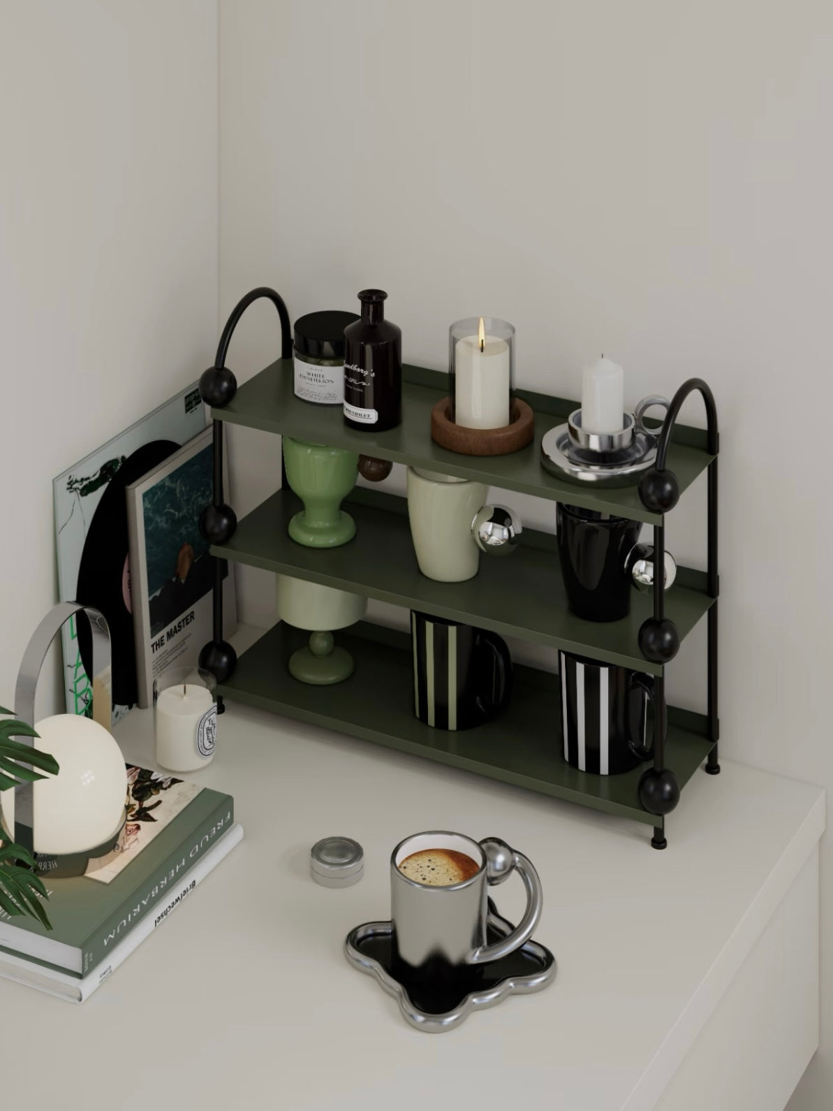 Pastel Perfume Display Shelf