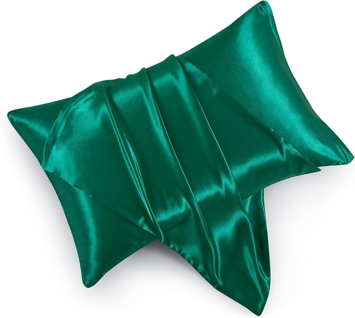 Skin Recovering Mulberry Silk Pillowcase - Twin Pack Forest Green