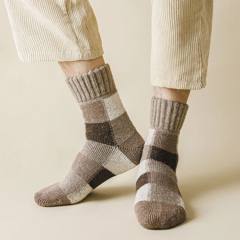 Men's Warm Wool Winter Socks 5-Pack