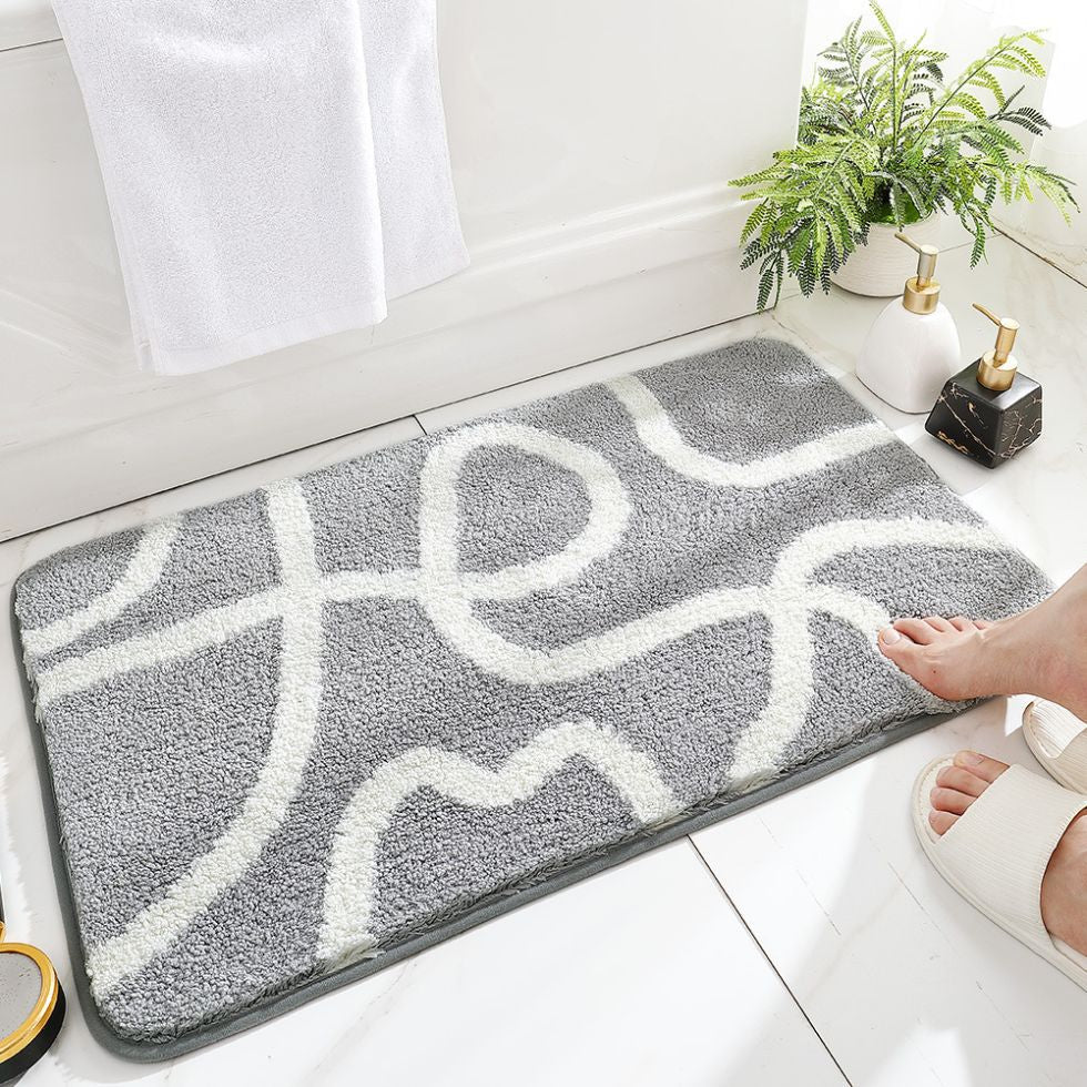 Colorful Bath Mats - Absorbent & Plush Interplay 20"x31"