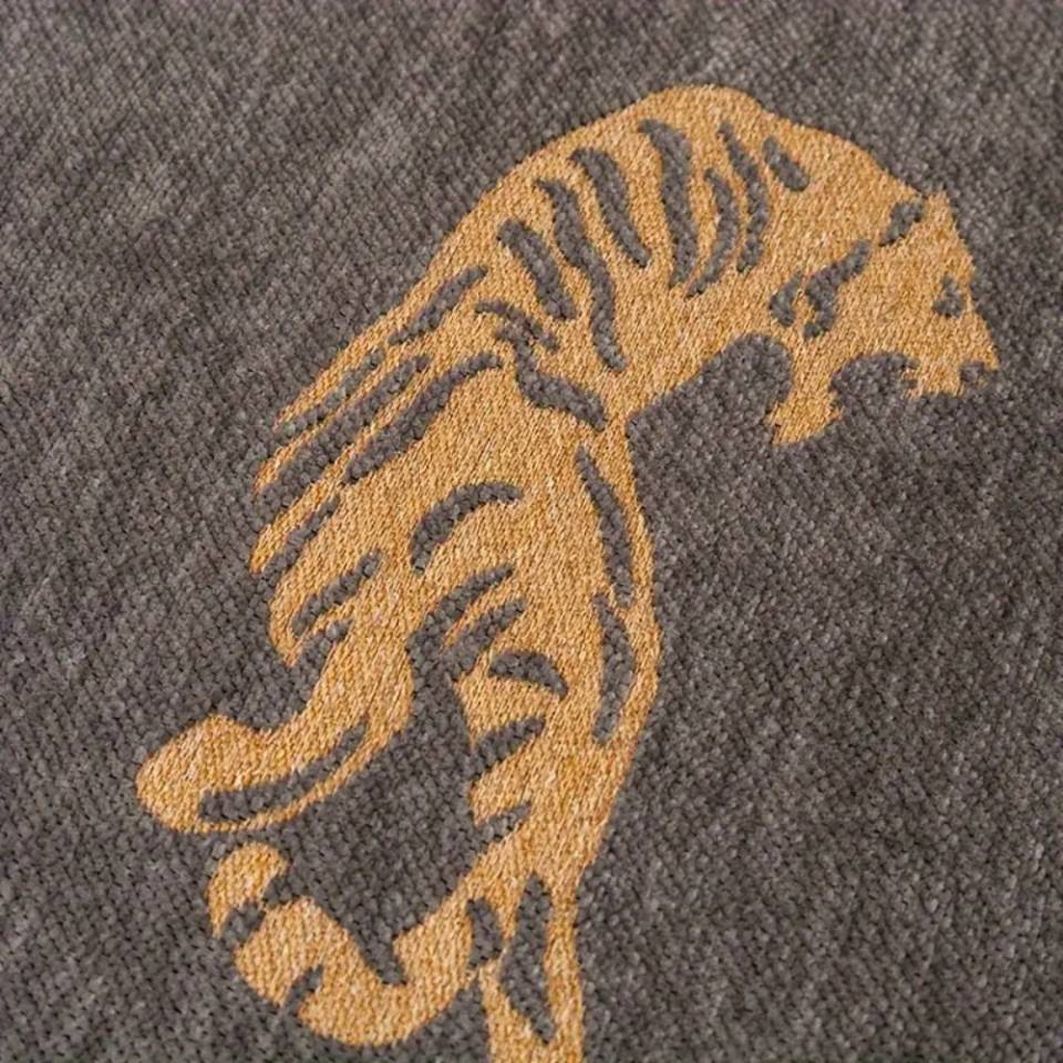 Savannah Tiger Chenille Sofa Cover