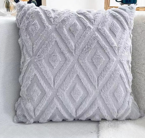 3D Diamond Pattern Cushion Cover Cloud