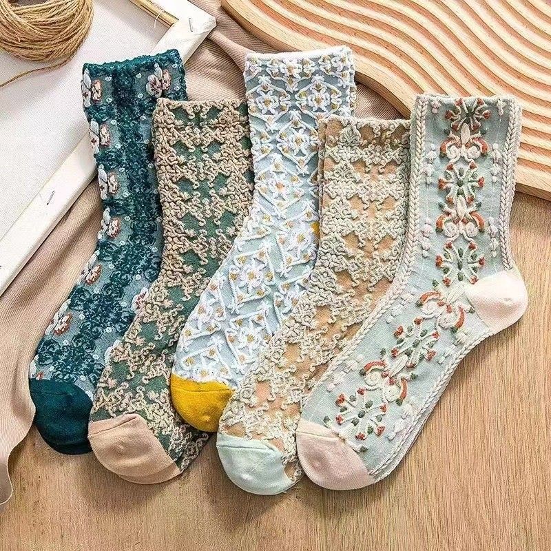 Women's Cute Floral Socks