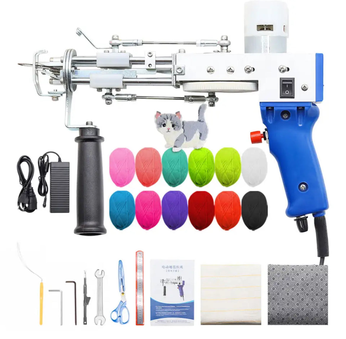 Tufting Gun Starter Kit Blue Mini Set