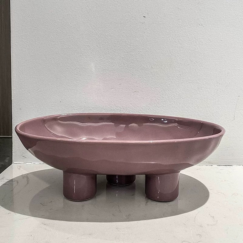 Handmade Ceramic Fruit Plate Purple