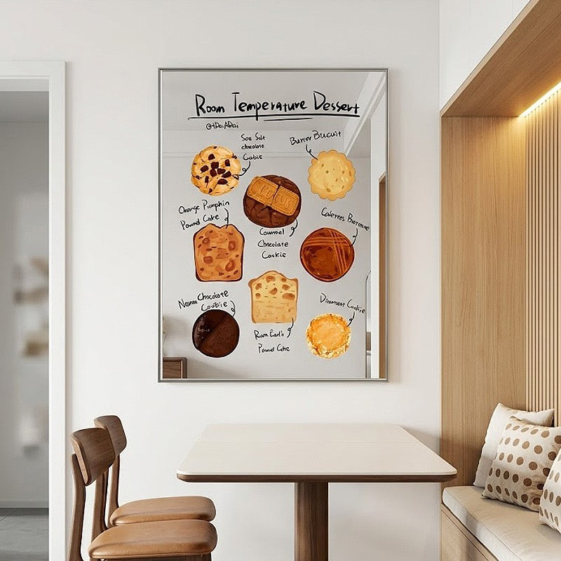 Dessert Printed Mirror Wall Art