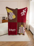 Christmas Stocking Plush Throw Blanket