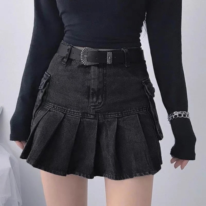 Y2k Pleated Skirt
