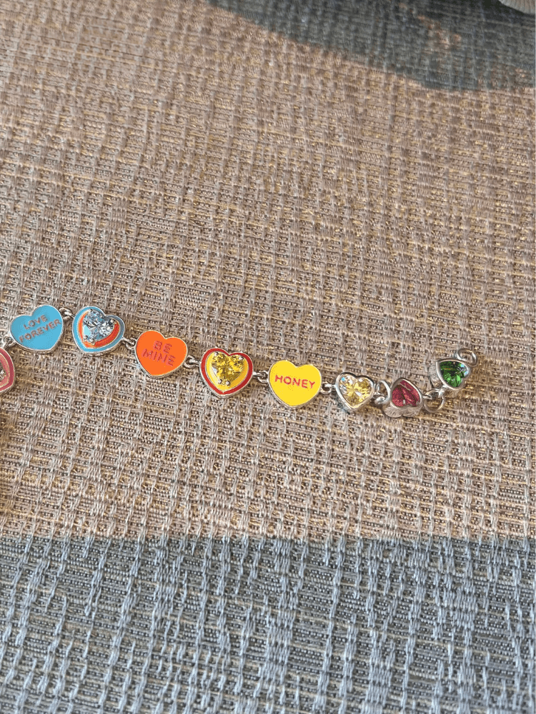 Colorful Love Heart Bracelet