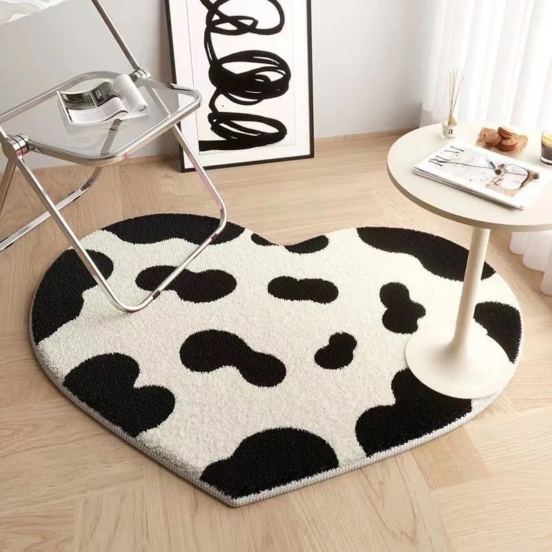 Peach Cute Heart Carpet 2