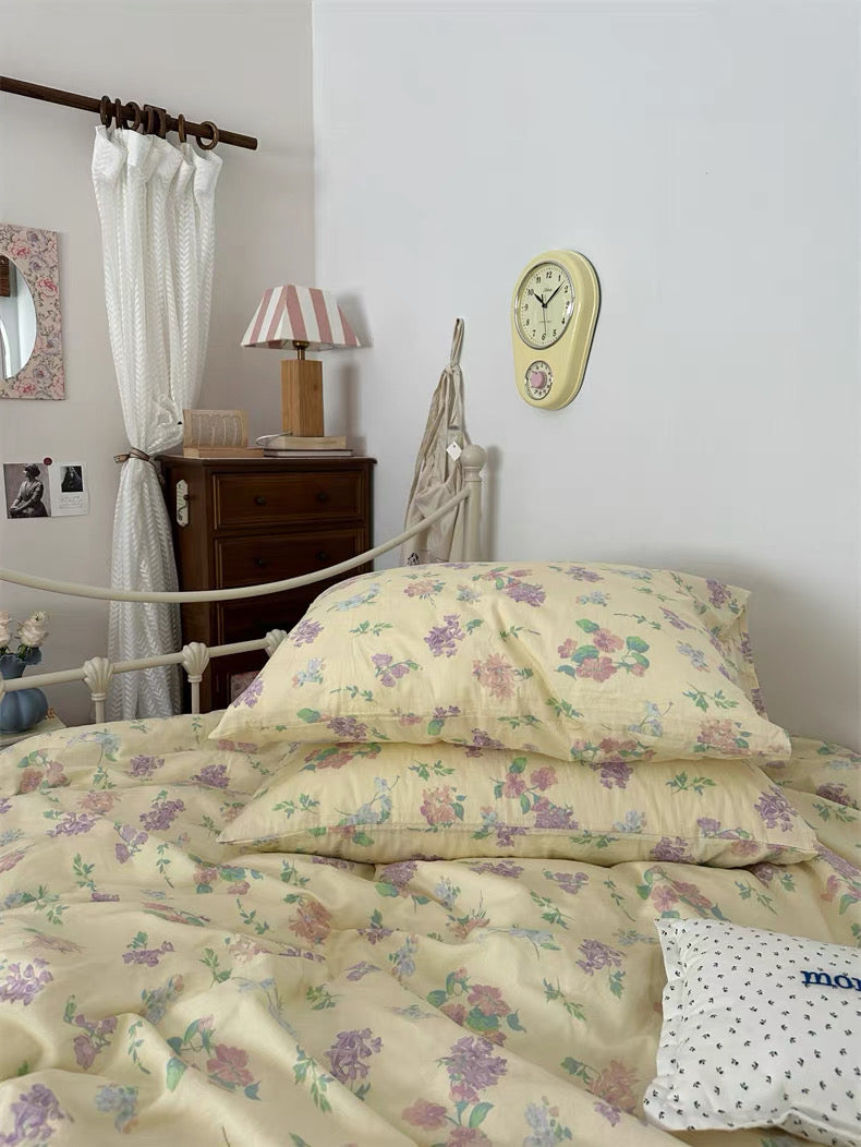 Grandmillennial Aesthetic Floral Duvet Cover Set