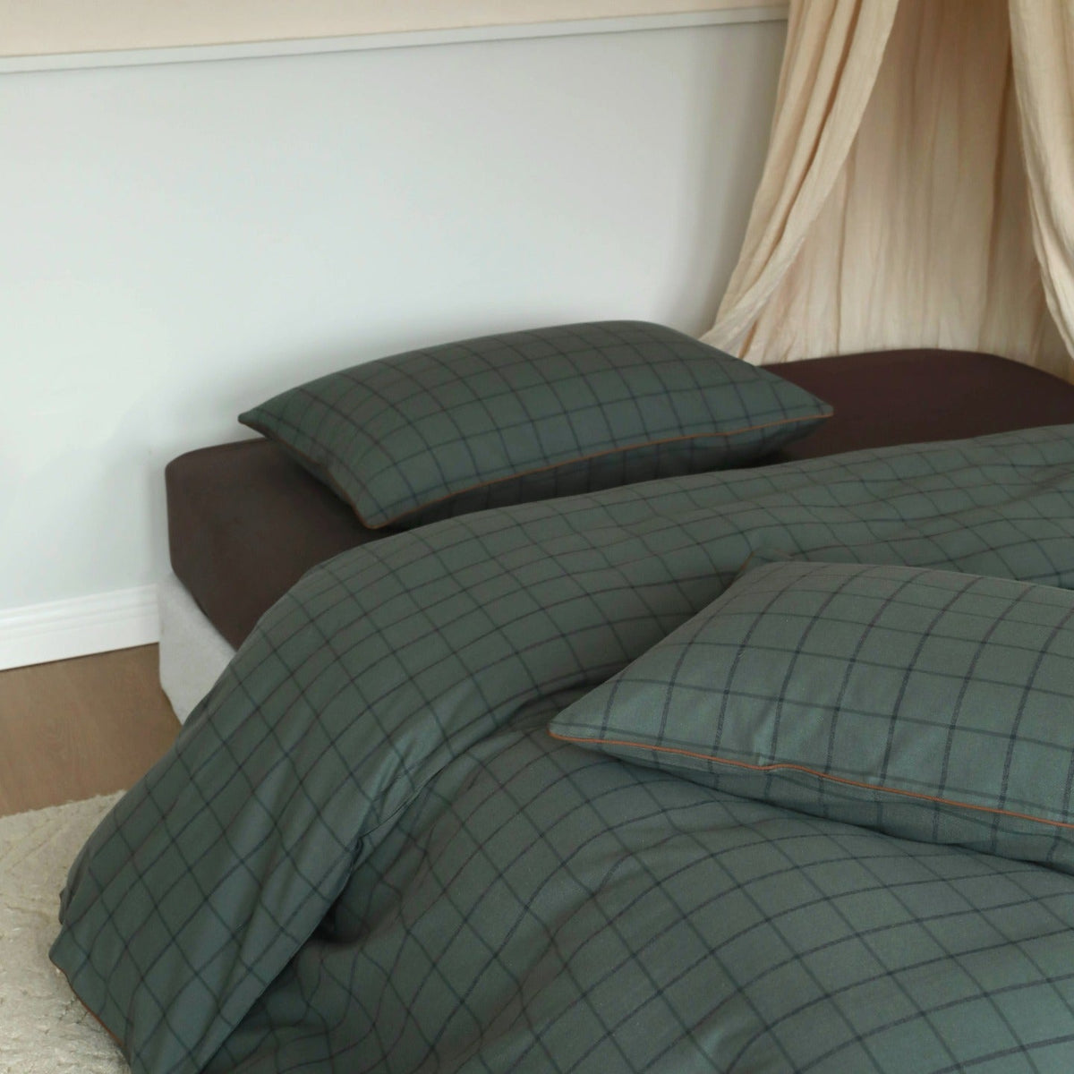 Heritage Plaid Cotton Flannel Bedding Set