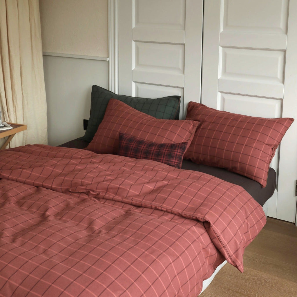 Heritage Plaid Cotton Flannel Bedding Set