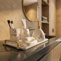 Marble Bliss 5-Piece Bathroom Set