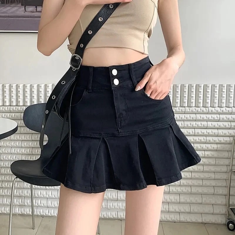 Y2k Pleated Skirt