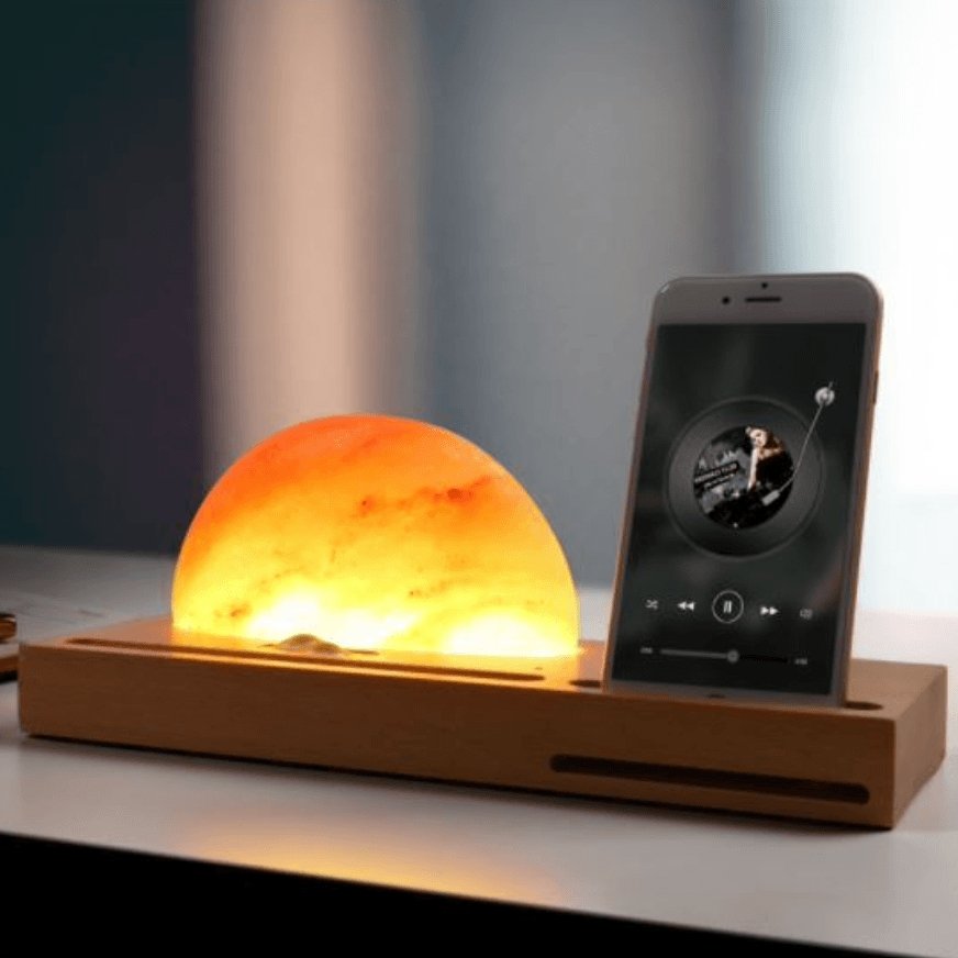 Himalayan Salt Lamp Wireless Charging Station