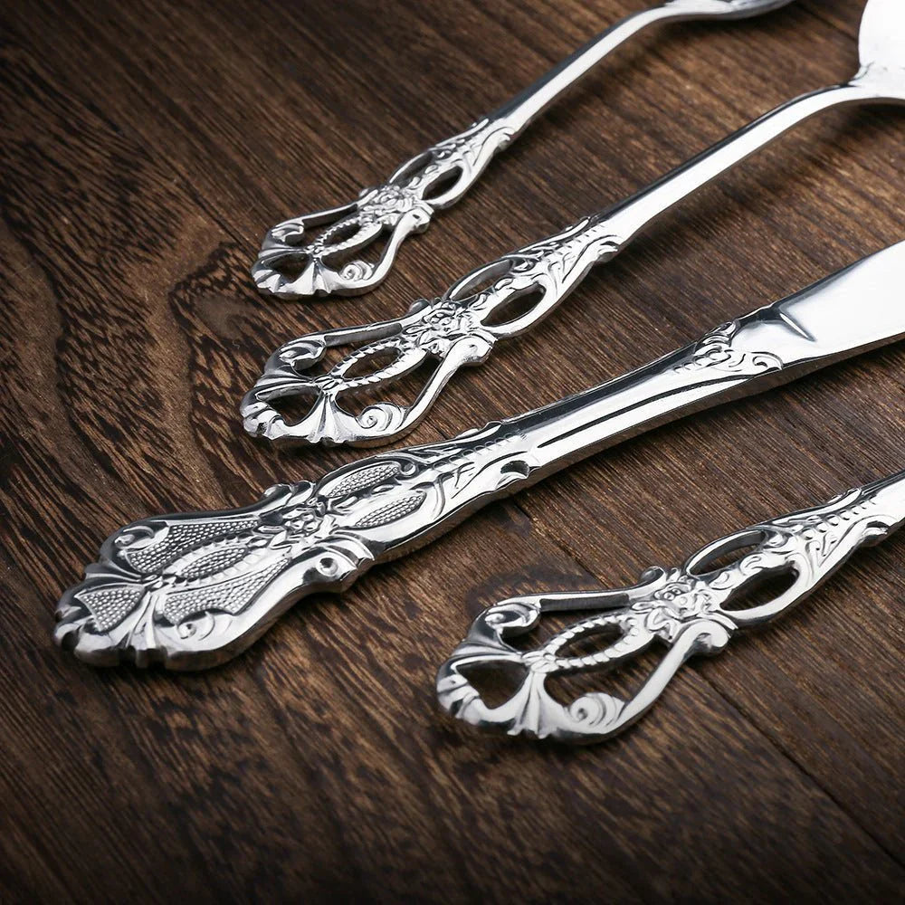 Elegant Stainless Steel Cutlery Set for the Kitchen